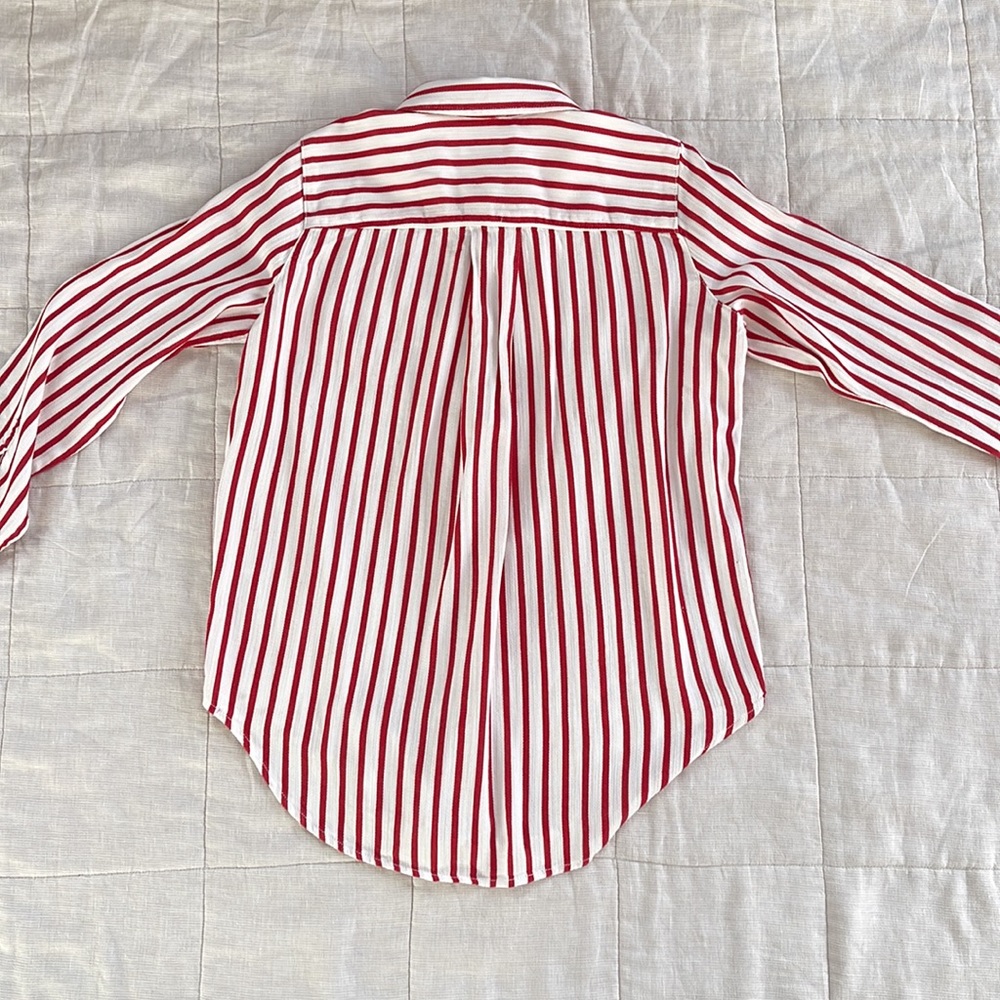 🎪 [Liz Claiborne] Striped Button-down Shirt size M - Picture 2 of 12